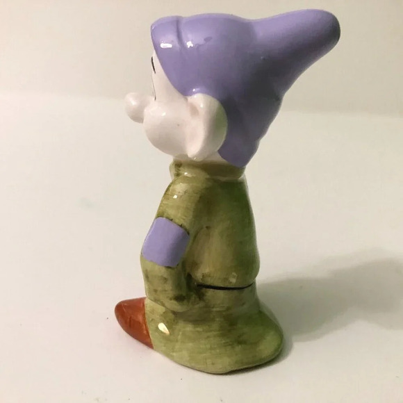 Dopey Figurine Ceramic Snow White 3 Inch Tall Figure Unmarked - Picture 13 of 14